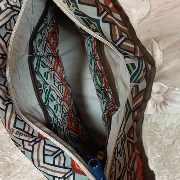 CINDA B Cream Nylon Quilted Shoulder Purse - Picture 7 of 9